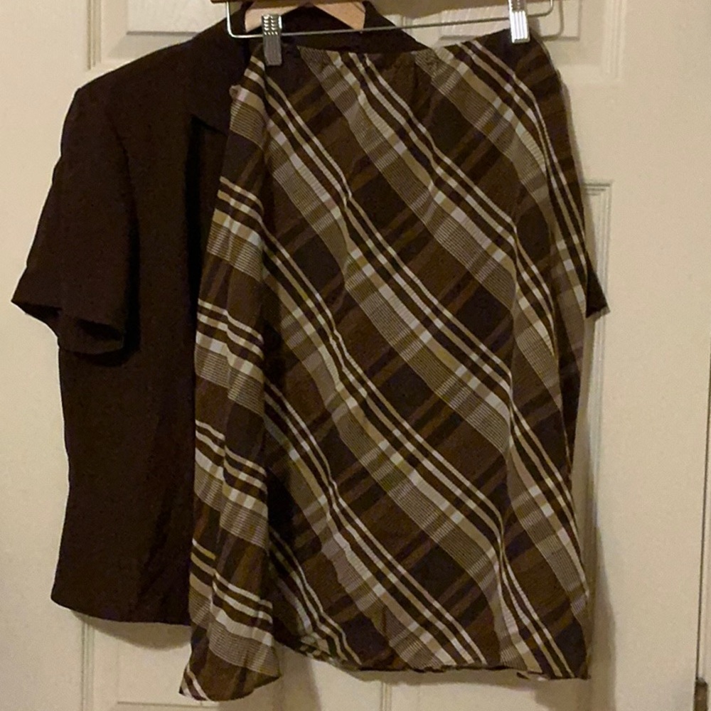 Vintage 18 washable lightweight skirt and suit jacket EUC - Picture 6 of 7